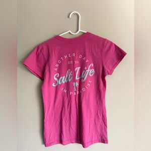Salt Life Pink Graphic T-Shirt Medium